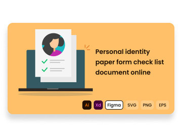 Personal identity paper form check list document online. preview picture