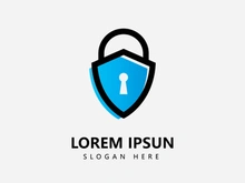 protection with padlock shape logo