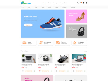 UI/UX E-commerce Shopping Web Design preview picture