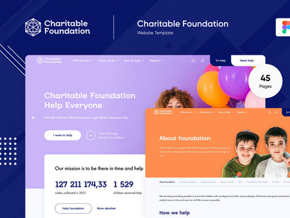 Charitable Foundation - UI Design Template
