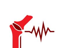 Joint bones vector logo design for orthopedic clinics and diagnostic centers