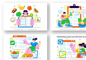 10 Personalized Nutrition Plan Illustration