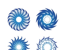 Vortex vector illustration icon logo template design