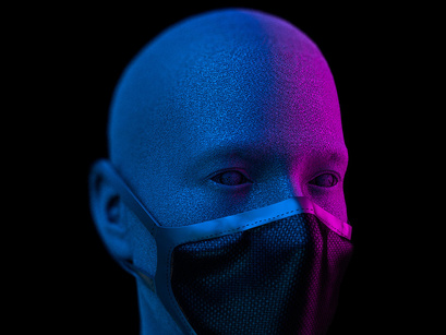 Face Mask Mockup - Free download (PSD)