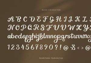 Bernady Neulion | Handwritten Script Font