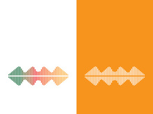 Sound waves vector illustration design template