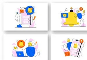 10 Notification System Illustration