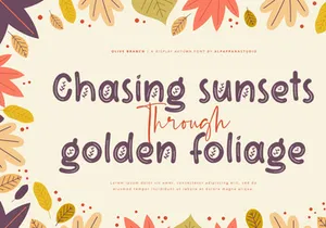 Olive Branch - Display Font