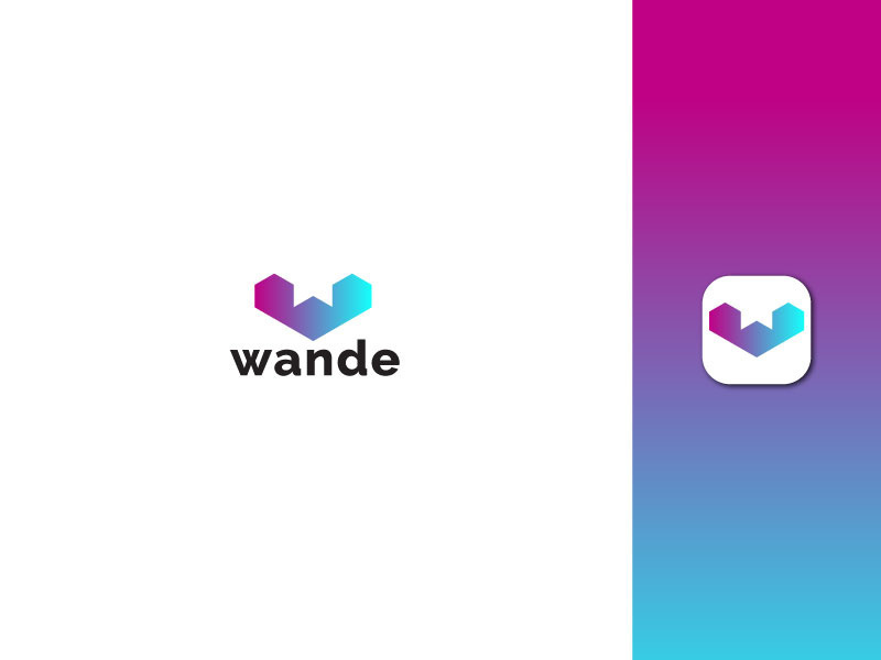 Lettermark Logo - Letter W Logo - Gradient Logo - Business Logo Design