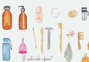 Free Download-Self care clipart, home spa illustration