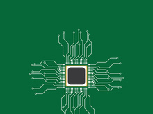 Circuit processor symbol and icon