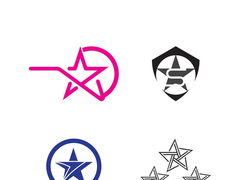 Star vector icon illustration design template