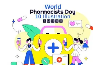 10 World Pharmacists Day Illustration
