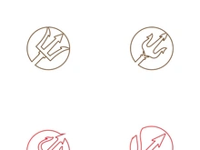 Trident Logo Template vector icon illustration design