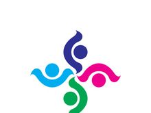 Community logo business template and icon people vector