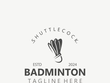 Badminton Shuttlecock logo icon design for Sport Badminton Championship club competition preview picture