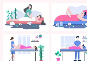 22 Massage and Body Spa Illustration
