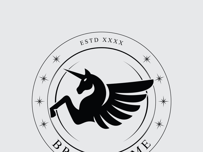 Horse vintage logo