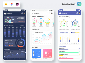 Chart and Graph Mobile App UI Kit preview picture