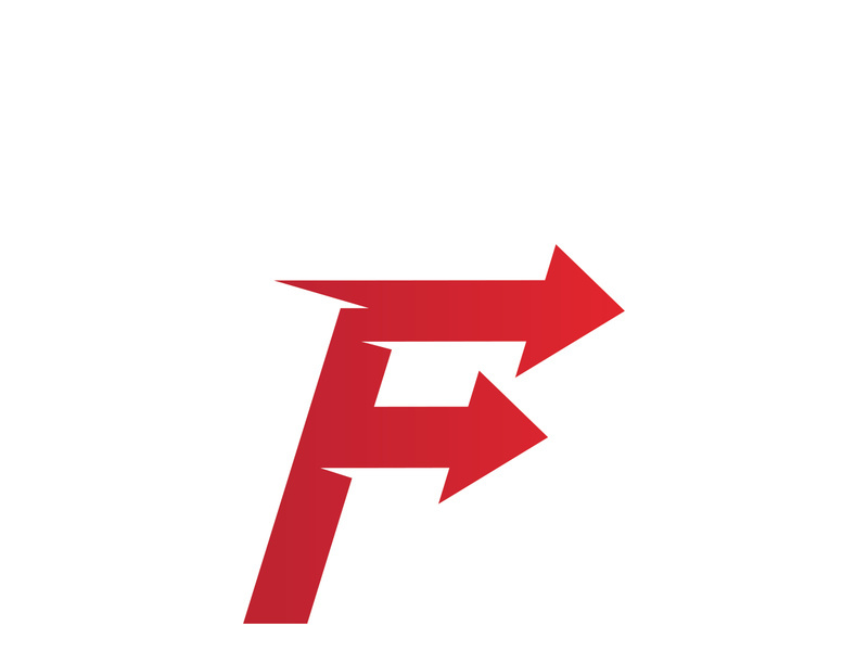 F logo and symbol vector icon app