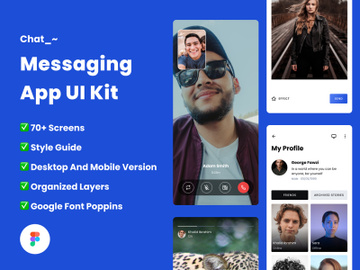 Messaging App UI Kit preview picture