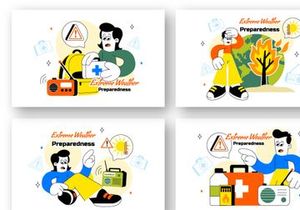 10 Extreme Weather Preparedness Illustration