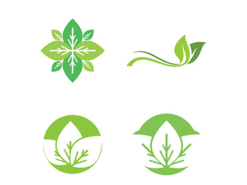Nature leaf eco green logo icon preview picture