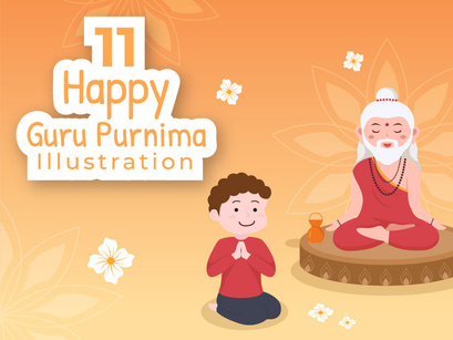 11 Happy Guru Purnima Illustration