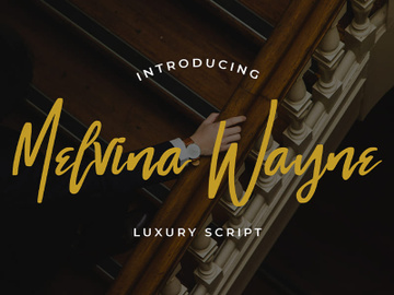 Melvina Wayne - Luxury Script Font preview picture