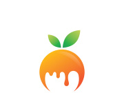 Orange Fresh Fruit Logo template. Vector illustration.
