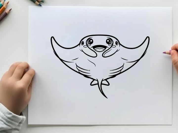 Cute bird hugging itself vector illustration flat design