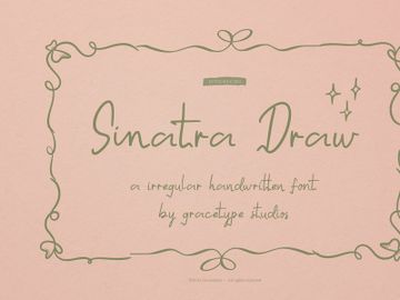 Sinatra Draw | Handwritten Font preview picture