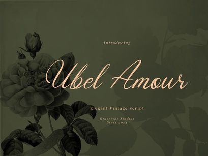 Ubel Amour | Elegant Vintage Script