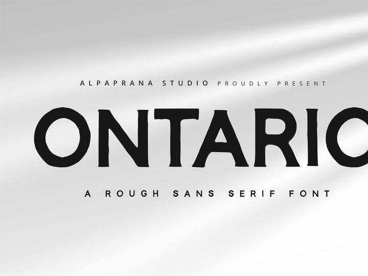 Ontario - Rough Sans Font