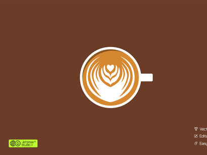 Latte Art Vector Bundle