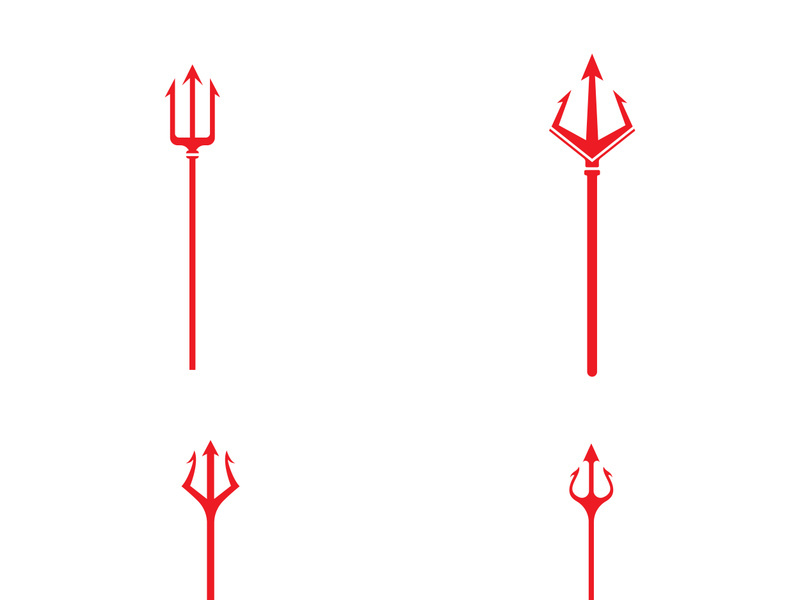 Trident Logo Template vector icon illustration design
