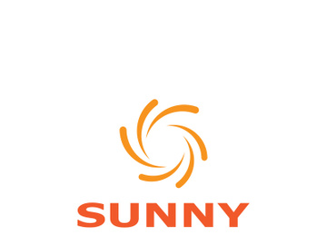 Sun logo design with a modern concept. preview picture