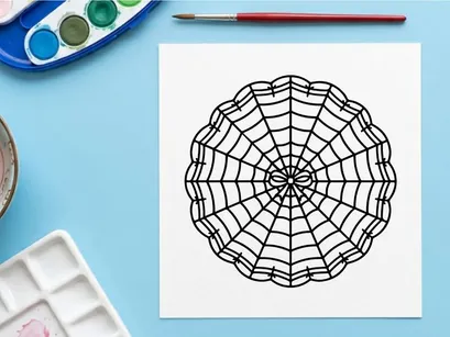Geometric mandala pattern with radial symmetry. Abstract circular design for digital art and print templates.