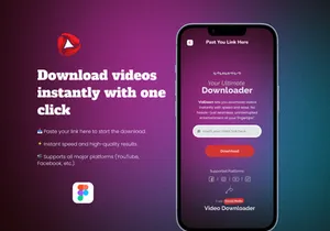 All Video Downloader Dashboard UI Kit