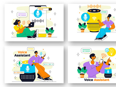 10 Voice Assistant Smart Devices Illustration