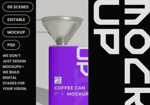 Coffee Can Funnel Mockup