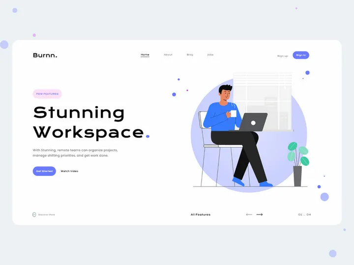 3D Web Landing Page