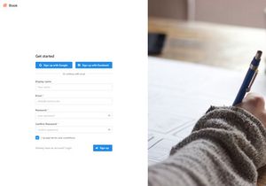 Blook blogging application
