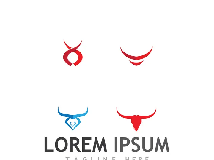 bull head horn logo