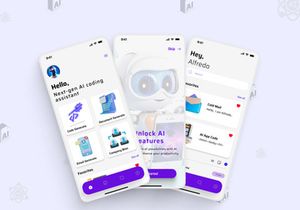 Brain Waver v1.0(By  UI Larax) | AI iOS UI Kit Figma iOS UI kit| designed to enhance the functionality of ChatGPT
