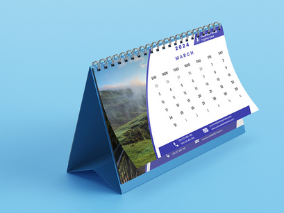Desk Calendar 2024 Template