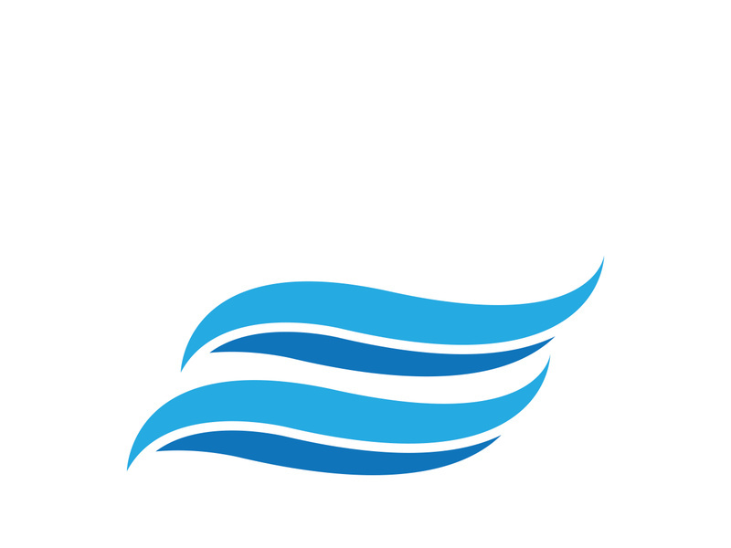 Wave beach vector illustration design logo