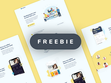 Free App Landing Page – Booklov preview picture