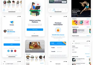 Edulake - Online Course UI Kit for Adobe XD