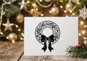 Hiasan Pita Natal dengan Lingkaran untuk Dekorasi Liburan